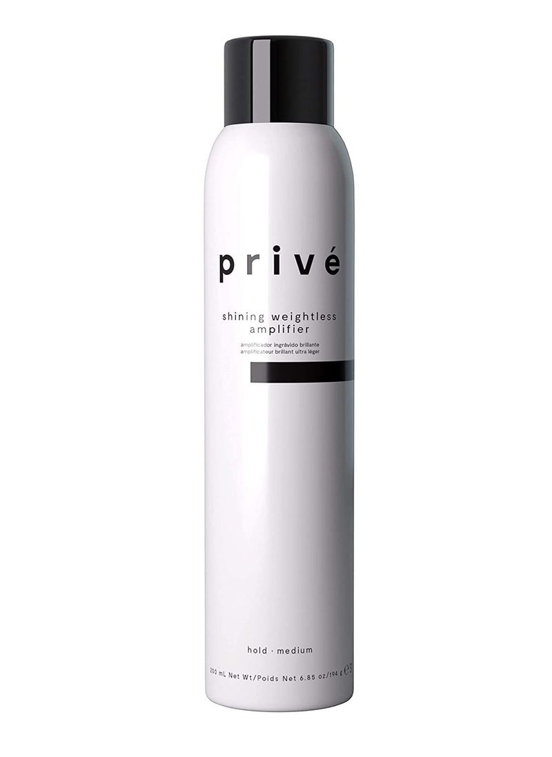 Prive Shining Weightless Amplifier – Volumizing Mousse/Styling Mousse Massive Body, Altitude and Attitude for Voluminous Brilliant Hair Volumizer (6.85 oz / 200 ml)