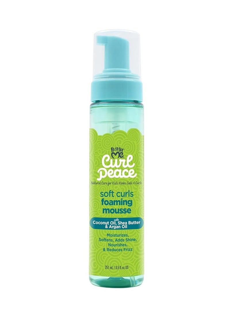 Just For Me Curl Peace Soft Curls Foaming Mousse, 8.5 oz (1 Pack)