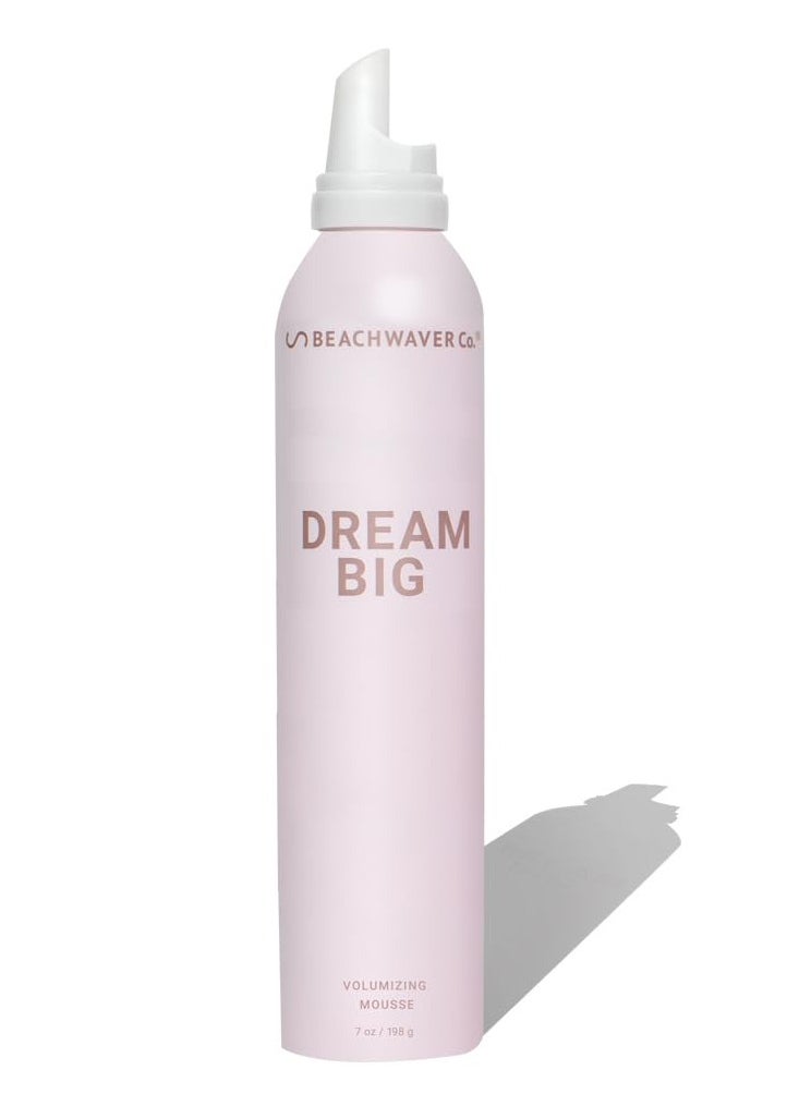 Beachwaver Dream Big Volumizing Mousse - Lightweight and Flexible Hair Mousse for Volume and Hold - Add Fullness to Damp or Dry Hair - Vegan (7 Fl Oz)