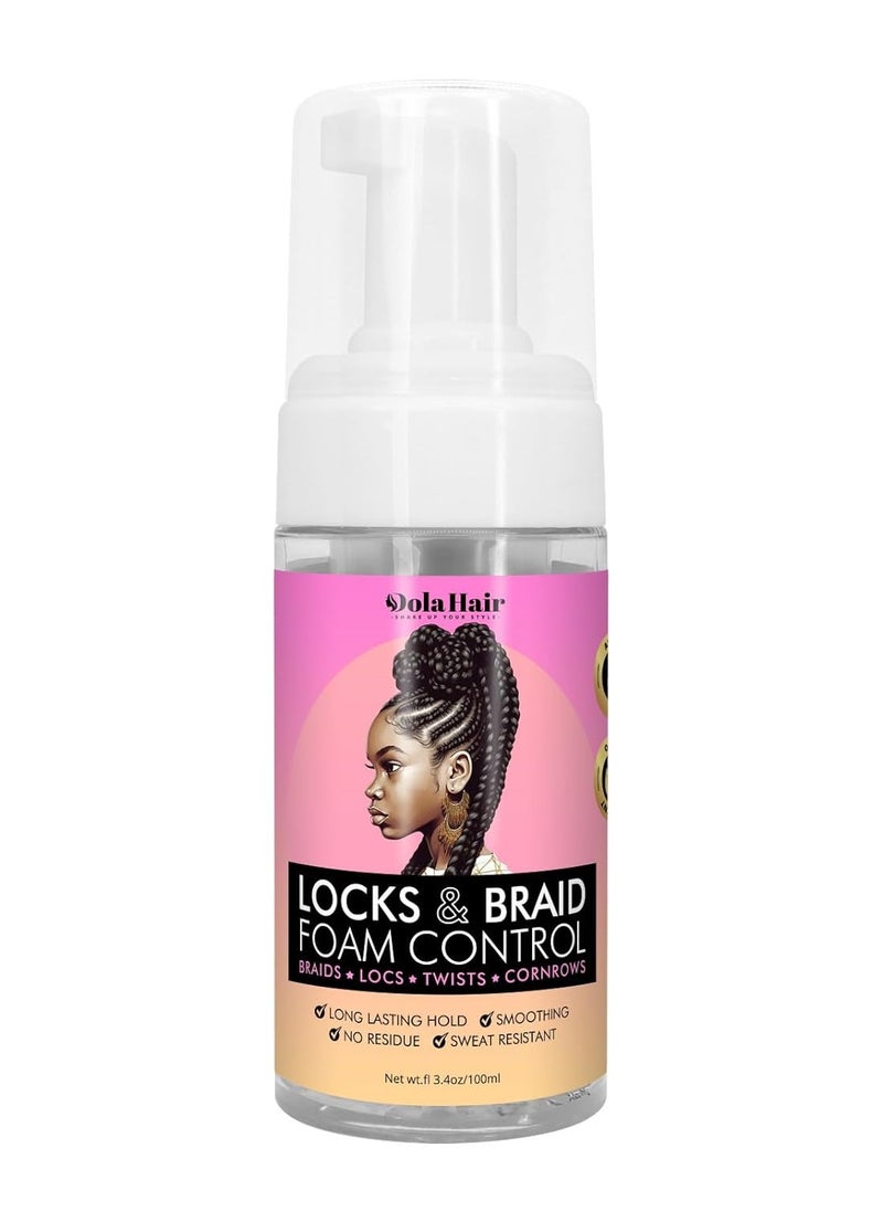 Dolahair Curl Mousse for wavy hair Hair Foam for Locks Box Braids Curly Hair Setting, Styling Mousse for Natural Hair