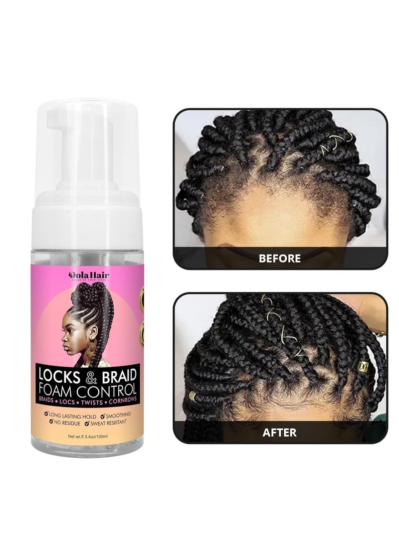 Dolahair Curl Mousse for wavy hair Hair Foam for Locks Box Braids Curly Hair Setting, Styling Mousse for Natural Hair