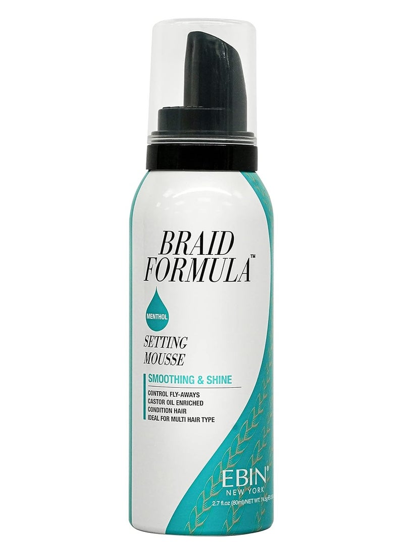 EBIN NEW YORK Braid Formula Setting Mousse (2.7 oz, Peppermint)