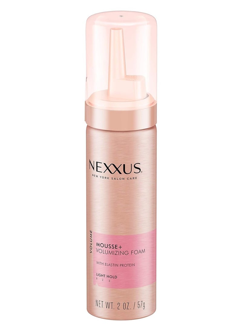 Nexxus Hair Mousse Travel & Trial Volumizing Foam, Volume 12 Count Volumizing Mousse Styling 2 oz