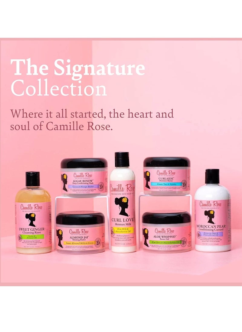 Camille Rose Fresh Curl Hair Styling Lotion & Detangler, with Avocado and Castor Oil, to Moisturize and Promote Hair Growth, for all Hair Types, 8 oz