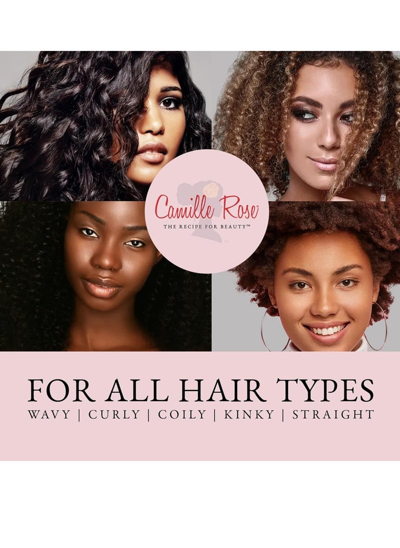 Camille Rose Fresh Curl Hair Styling Lotion & Detangler, with Avocado and Castor Oil, to Moisturize and Promote Hair Growth, for all Hair Types, 8 oz