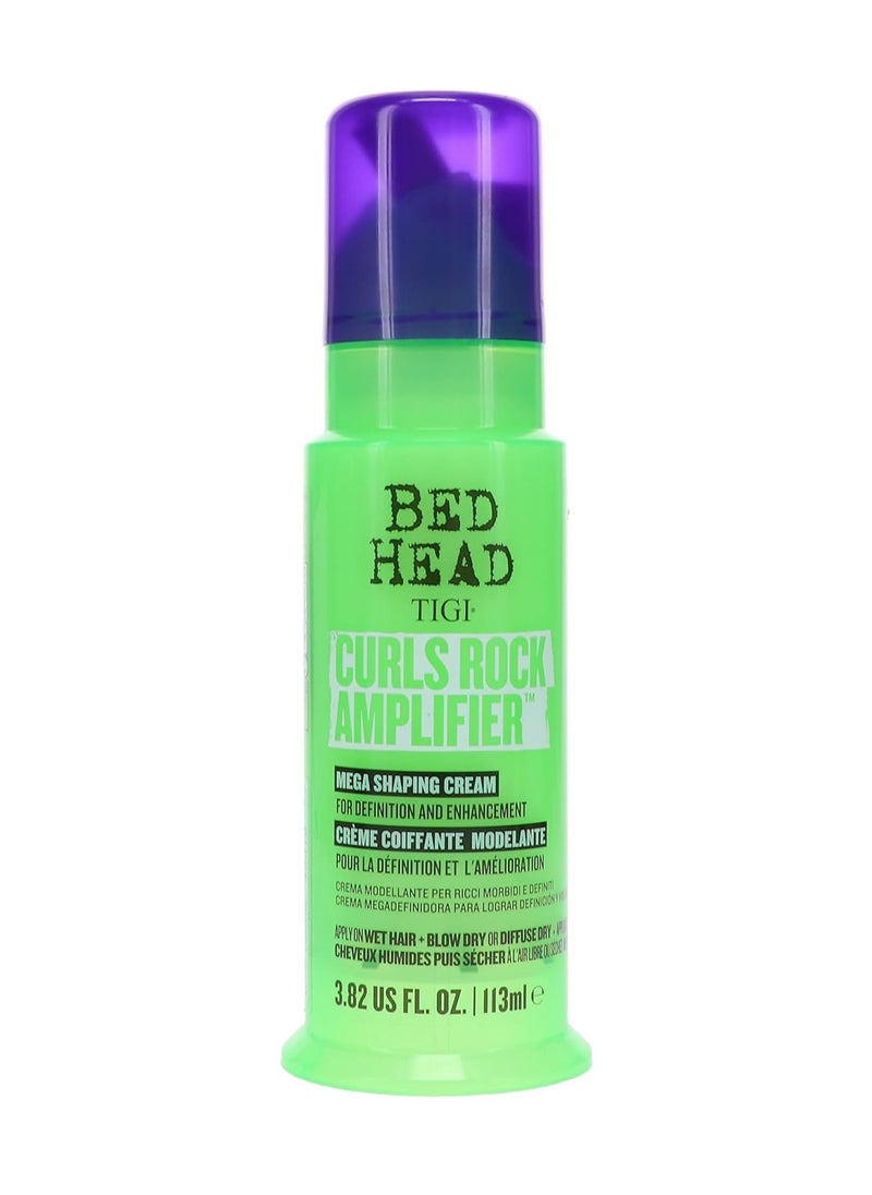 Bed Head by TIGI Curls Rock Amplifier Curly Hair Cream for Defined Curls 3.8 oz (Pack of 2)