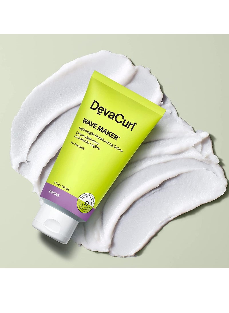 DevaCurl Wave Maker Lightweight Moisturizing Definer | Hydrates and Smooths Curls | Tames Frizz Up To 48 hours