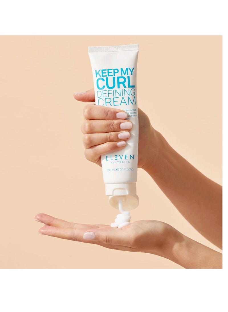 ELEVEN AUSTRALIA Keep My Curl Defining Cream Controls Frizz with Conditoning Ingredients