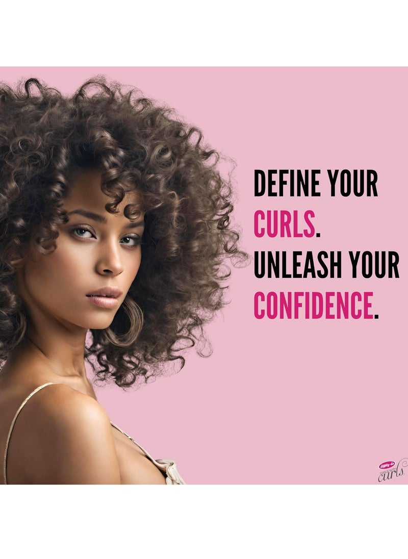 Dippity Do Girls With Curls Leave-In Curl Defining Cream, Anti-Frizz Styling for Curly & Wavy Hair, Smoothing Cream For Frizzy Hair, Shea Butter, Coconut Oil, Frizz Control, 4.2 Fl Oz