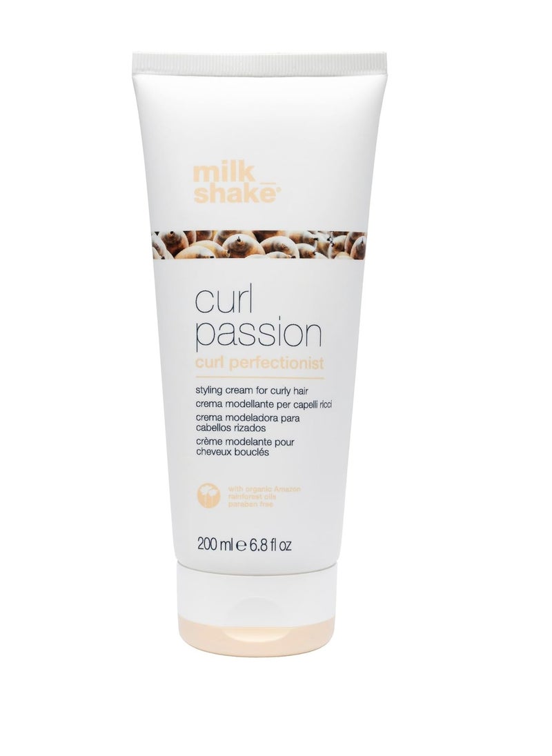 milk_shake Curl Passion Perfectionist - Style Cream Defines and Tames Curls, Banishing Frizz | 6.8 fl oz (200 ml)