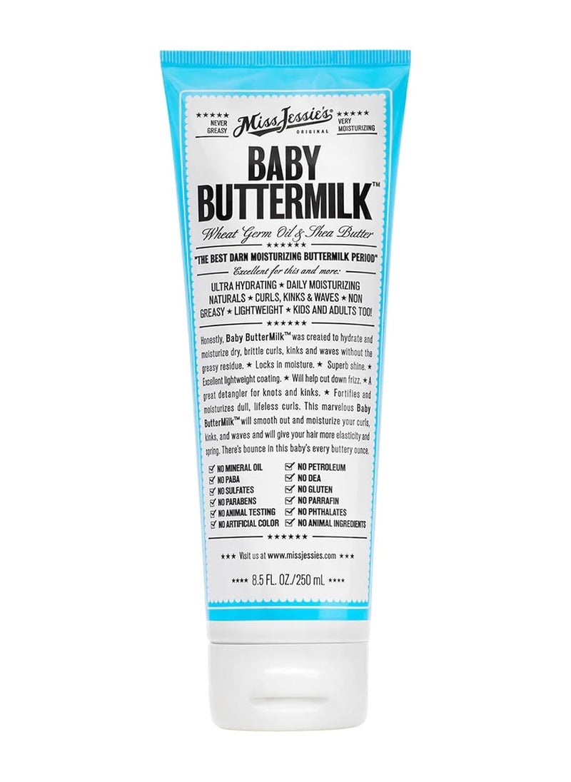 Miss Jessie's Baby Buttermilk 8.5 oz Cream: Unisex, Hydrating, Lightweight Moisturizer for Dry Skin