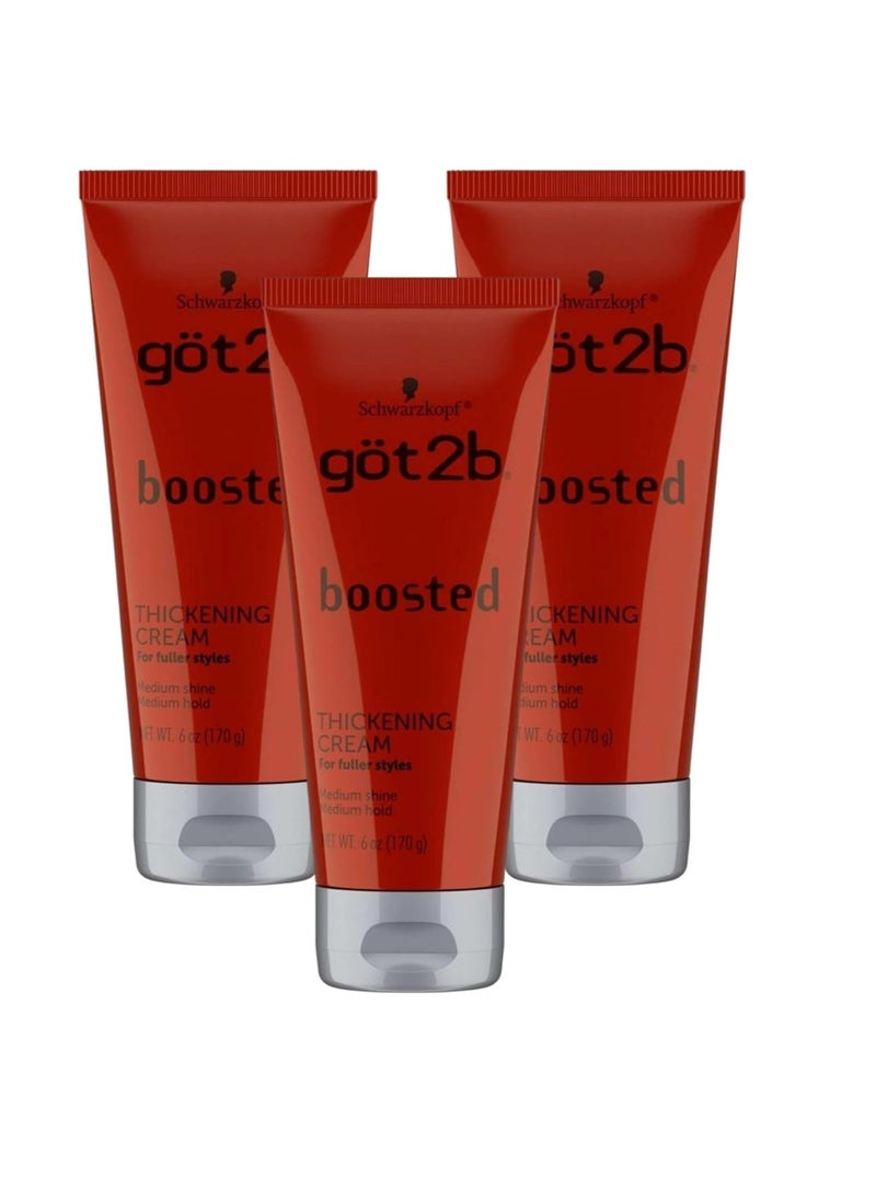 Got 2B Boosted Thickening Cream 6 Ounce (Pack of 3)