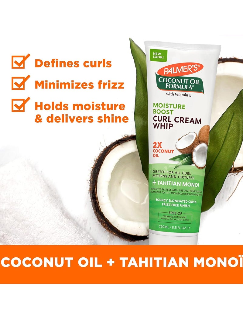 Palmer's Coconut Oil Formula Moisture Boost Curl Whip Cream, 8.5 oz.