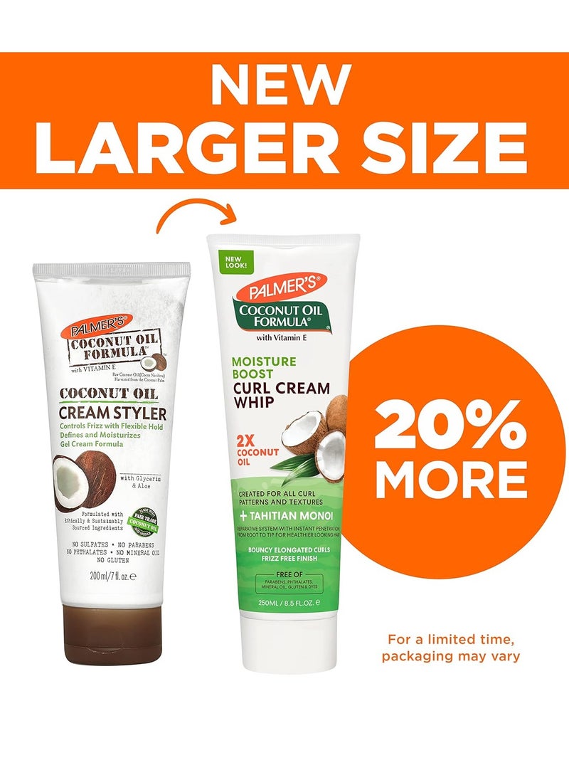 Palmer's Coconut Oil Formula Moisture Boost Curl Whip Cream, 8.5 oz.