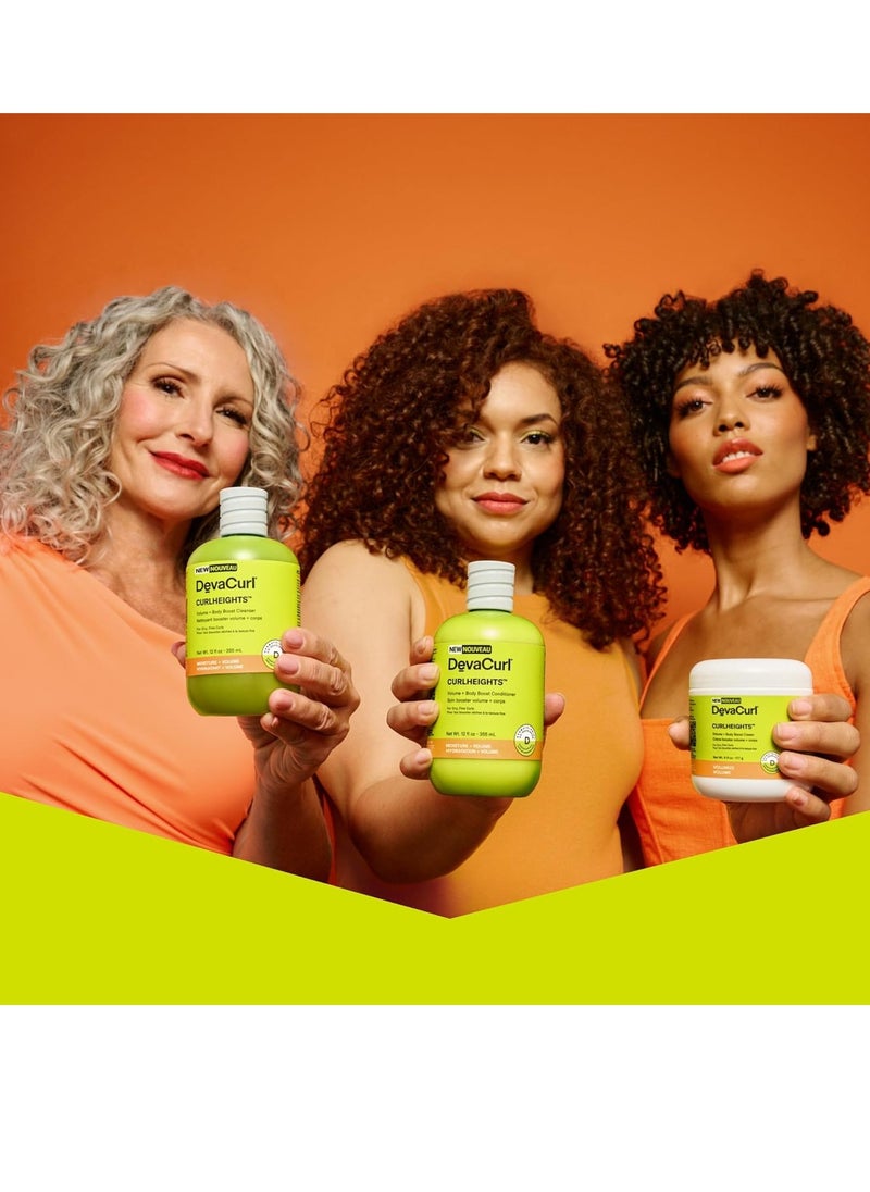 DevaCurl CurlHeights Volume + Body Boost Cream, 6 oz