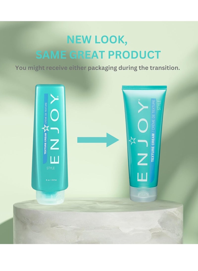 Enjoy Texture Cream, Lightweight Hair Styling for Volume, Separation & Medium to Firm Hold