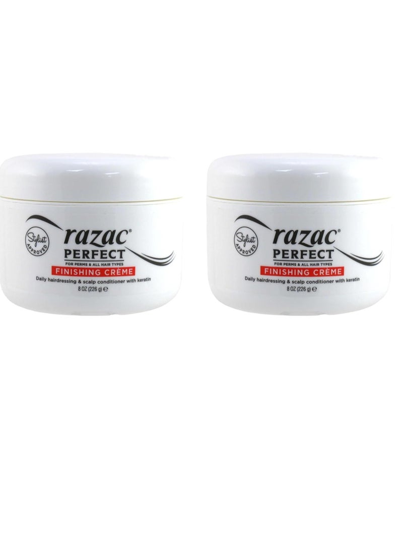 Razac Perfect For Perms Finish Creme 8 Ounce (235ml) (2 Pack)