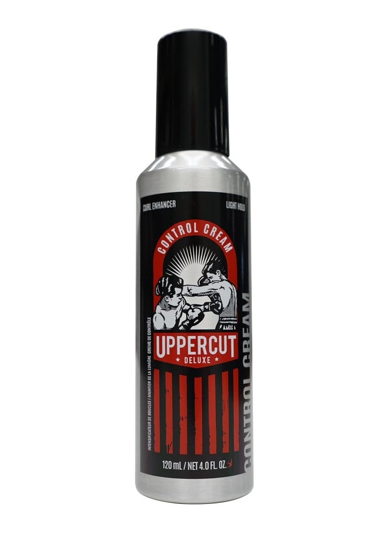UPPERCUT DELUXE Control Cream for men, Medium Hold for Frizz and Curl Control, Conditioning Hair Cream with a Natural Finish, Suitable for Straight and Curly Hair 4.0 oz /120ml