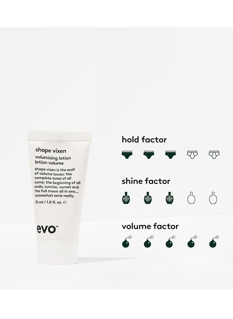 EVO Shape Vixen Volumizing Lotion - Professional Hair Styling Blow Dry Texture Mask for Fine Thin Straight Hair