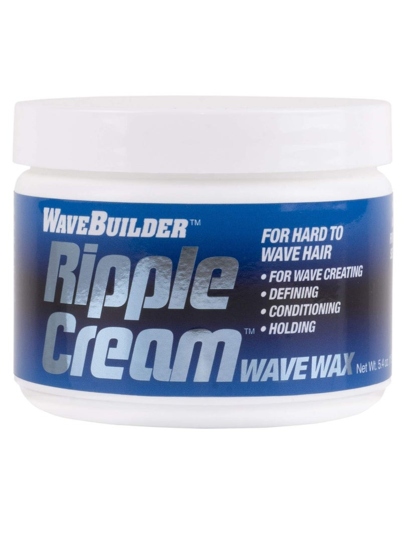 WaveBuilder Ripple Cream | Wave Wax For Hard to Wave Hair, 5.4 oz