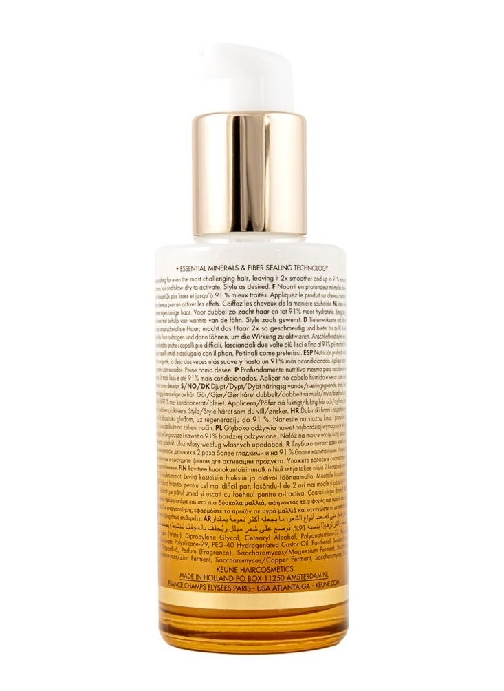KEUNE Care Lumi Coat Supreme Cream, Moisturizing & Shine-Enhancing Treatment for All Hair Types, 6.8 Fl Oz
