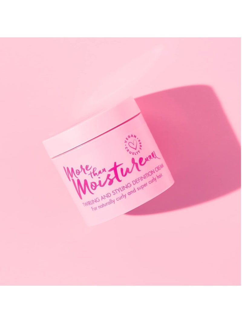 Umberto Giannini More Than Moisture Cream, Vegan & Cruelty Free Twirling & Styling Definition Cream, 100 ml