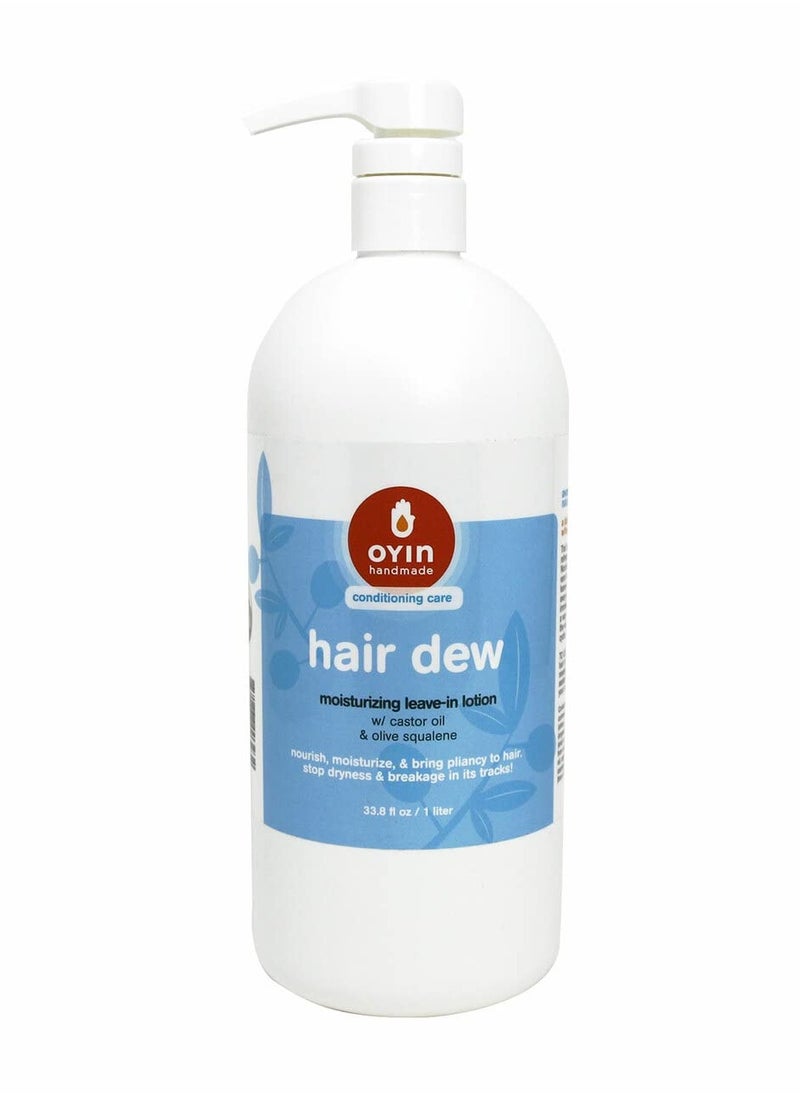Oyin Handmade Hair Dew, Daily Quenching Hair Lotion w/Pump (33oz)