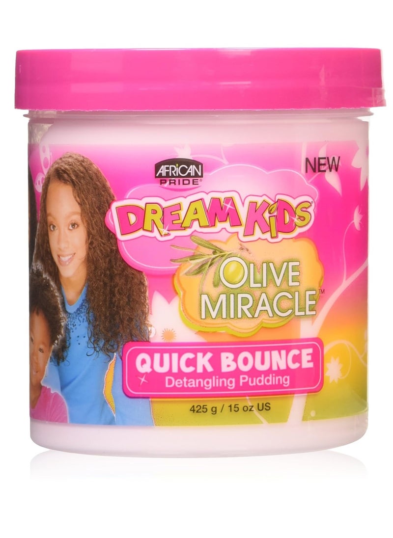 AFRICAN PRIDE Dream Kids Olive Miracle Quick Bounce Detangling Pudding, 15 Oz