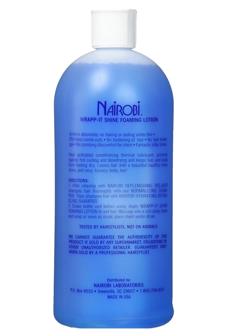 Nairobi Wrapp-It Shine Foaming Lotion, 32 Ounce