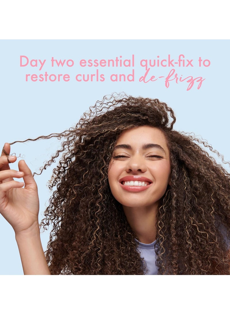Umberto Giannini Thirsty Curls De-Frizzer Instant Anti-Frizz Transformation Cream 3.3 fl Oz - Curl Defining Cream for 2a-4c Curly, Wavy & Coily Hair - Vegan & Cruelty Free - Paraben Free