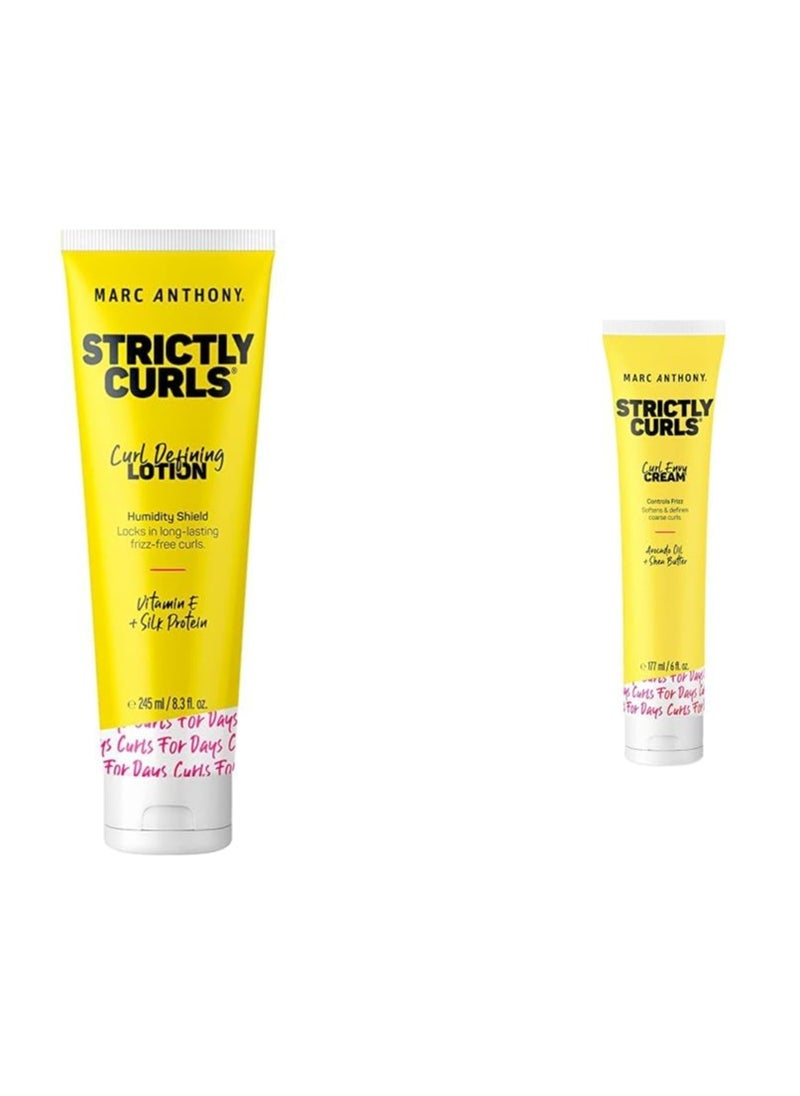 Marc Anthony Strictly Curls Curl Defining Styling Lotion & Curl Envy Cream