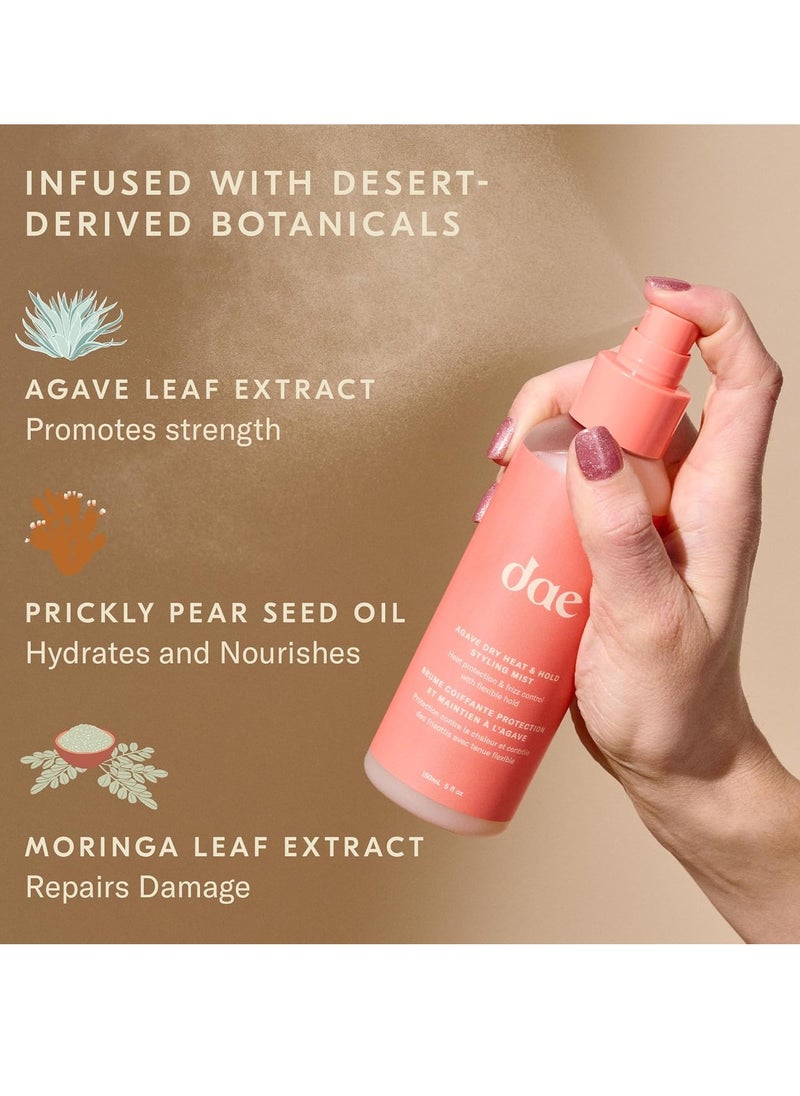 DAE Cactus Fruit 3-1 Styling Cream, Dry Heat Mist & Vegan Brush