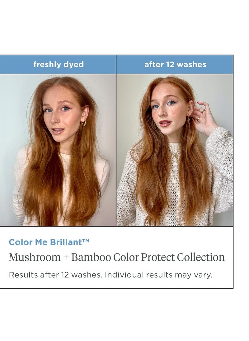 Briogeo Color Me Brilliant Mushroom + Bamboo Color Protect Primer, Leave-In Styling Cream Protects Vibrant Hair Color, Enhances Softness and Moisturizes, Vegan, Cruelty-Free, 3.4 fl oz