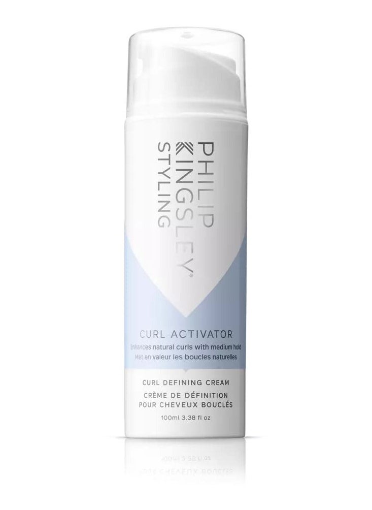 PHILIP KINGSLEY Curl Activator Defining Cream Curling Enhancing Styling Curly Wavy Hair Products, Natural Curls Enhancer with Medium Hold, 3.38 oz