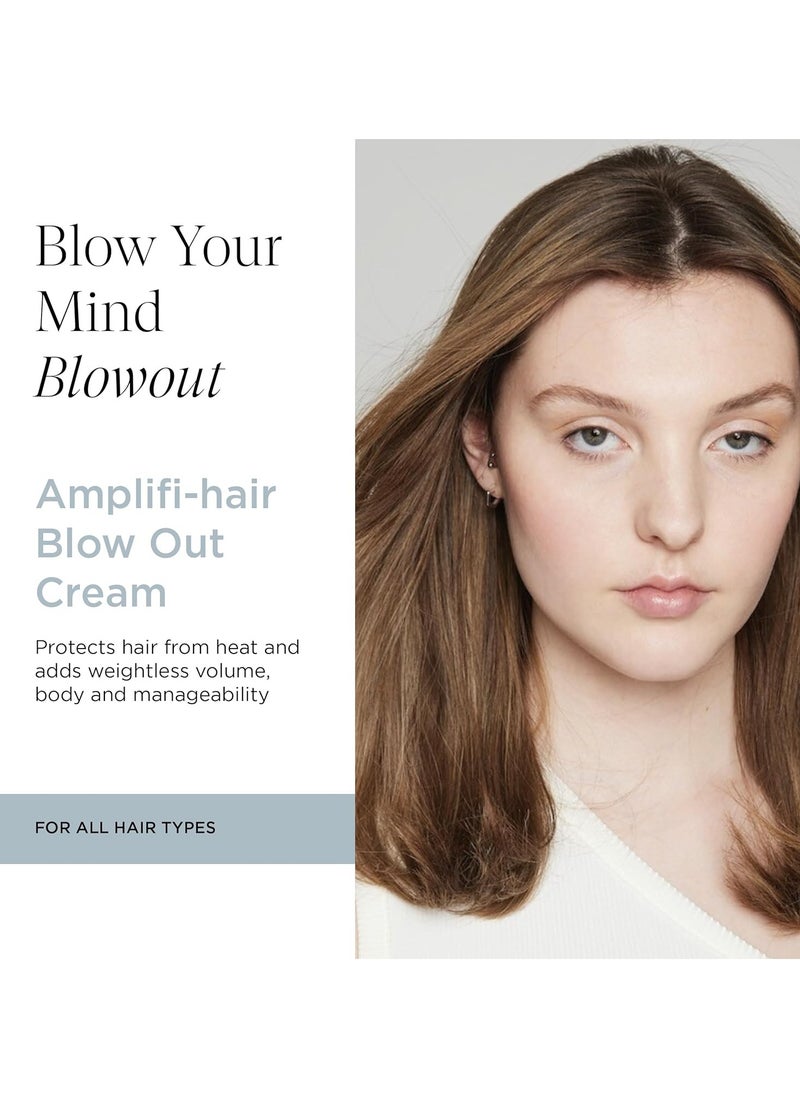 Intelligent Nutrients Amplifi-hair Blow Out Cream, Styling, Heat Protection, and Volume for All Hair Types, Vegan, 4 Oz