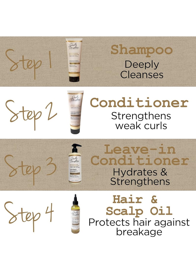 Carol's Daughter Coco Creme Coil Enhancing Butter and Goddess Strength 7 Oil Blend for Curly Hair, 12 oz and 4.2 oz