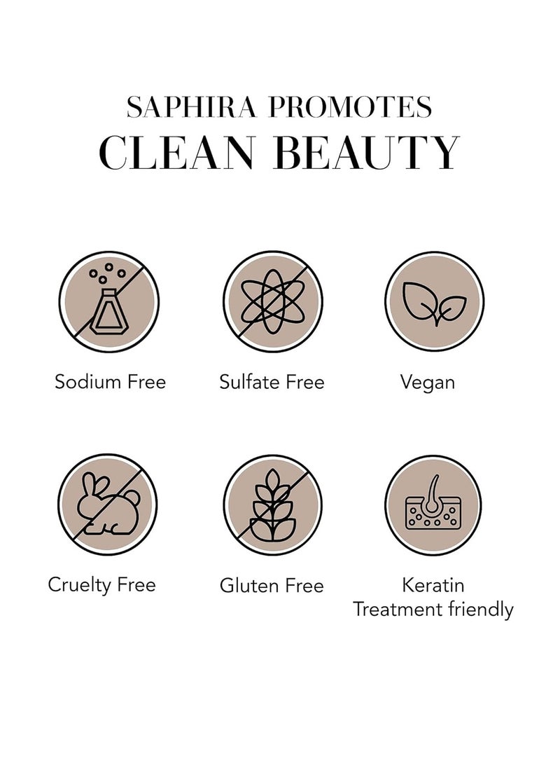 Saphira Sculpting Lotion for Medium To Firm Hold, Healthy Shiny Hair, for All Hair Types, Women and Men, Sulfate-Free, Paraben-Free, 8.5 Ounce