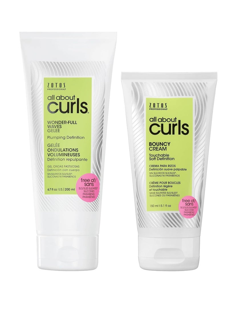 ALL ABOUT CURLS Wonder-Full Waves Gelee | Plumping Definition | Define, Moisturize, De-Frizz | All Curly Hair Types