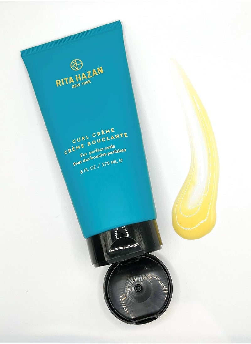 RITA HAZAN Hair Curl Creme - Curl Defining Hair Styling Cream - Instantly Boosts & Defines the Shape of Curls - Flexible Hold Curl Cream - 6 FL oz.