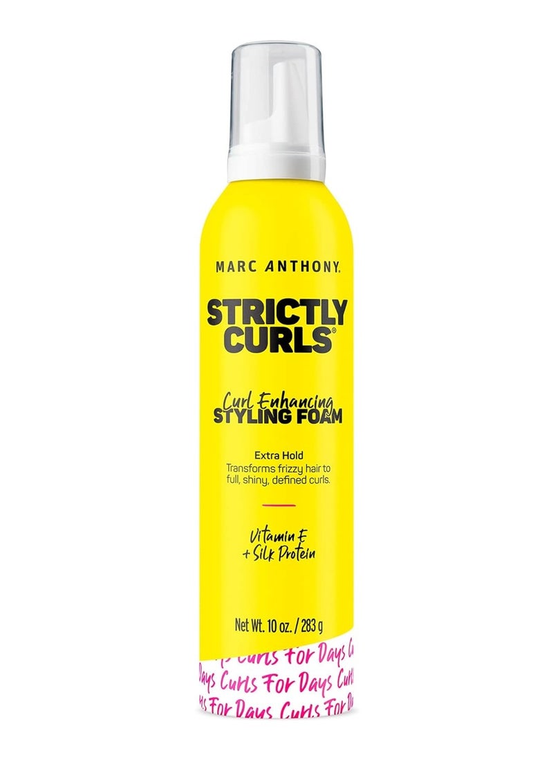 Marc Anthony Strictly Curls Defining Lotion 2 Pack 8.3 Fl Oz & Enhancing Styling Foam 10 Oz