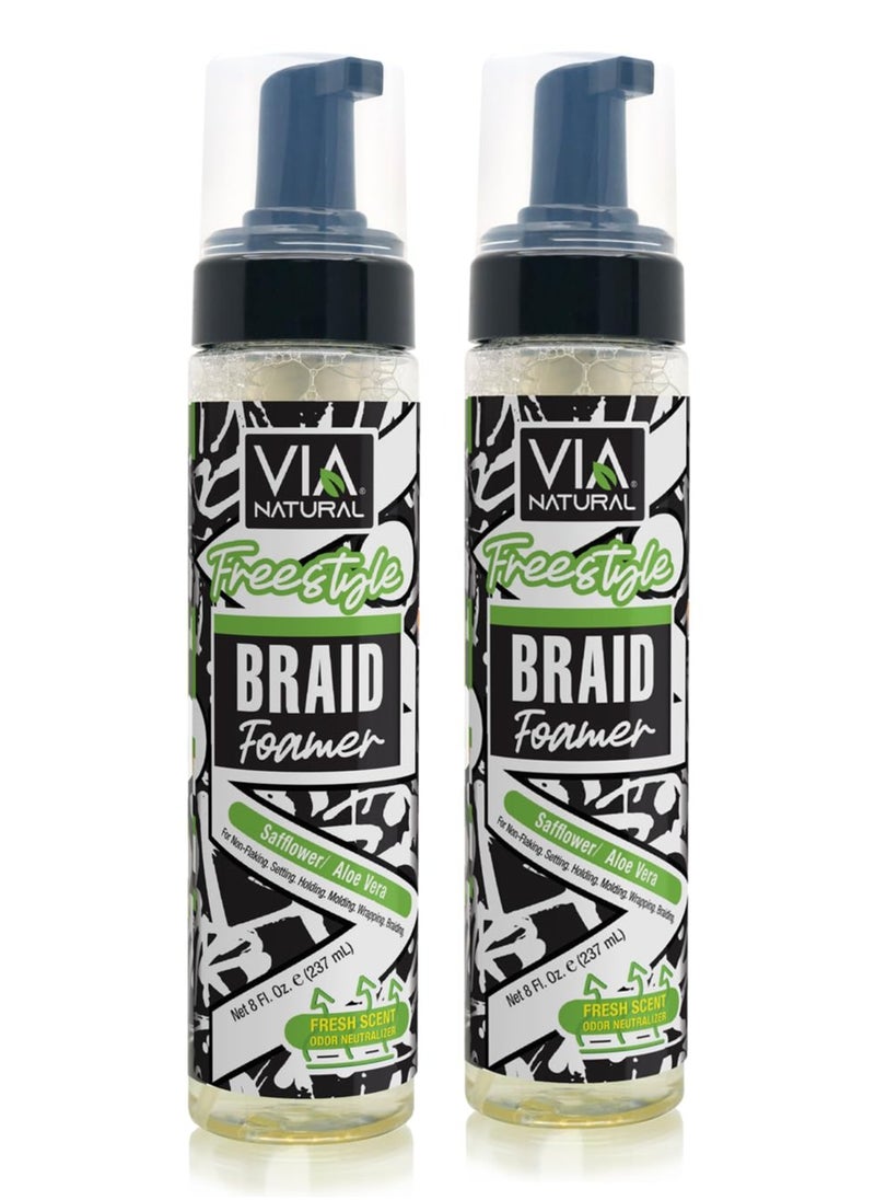 VIA Freestyle Braid Foamer - pack of 2