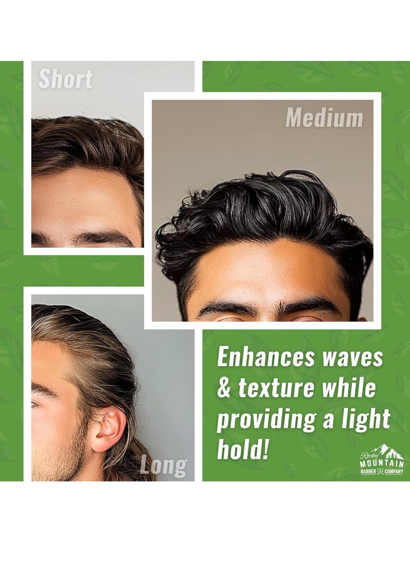 Men’s Hair Styling Cream – Style Your Hair in Seconds - Quick Styling Hair Product with Light Reworkable Hold & Low Shine for Modern Hairstyles - No Artificial Fragrance - For All Hair Types - 8 oz