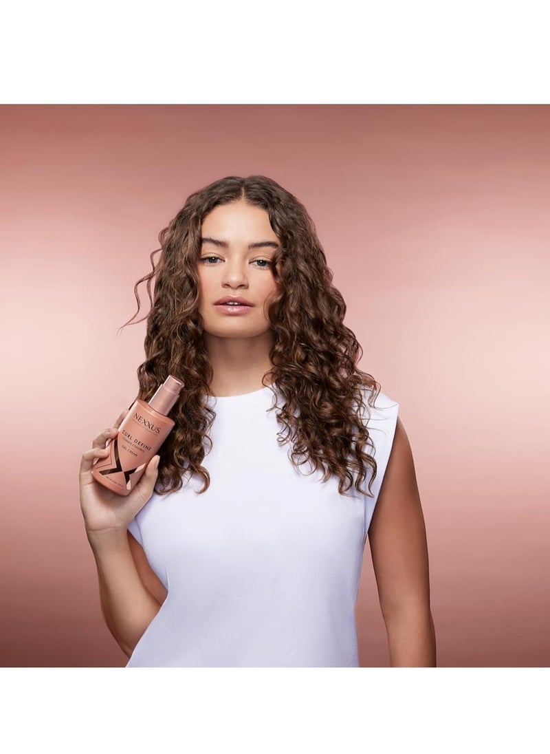 Nexxus Climate Control Gel Cream Curl Define for Cashmere Curls, with StyleProtect Technology 8 oz