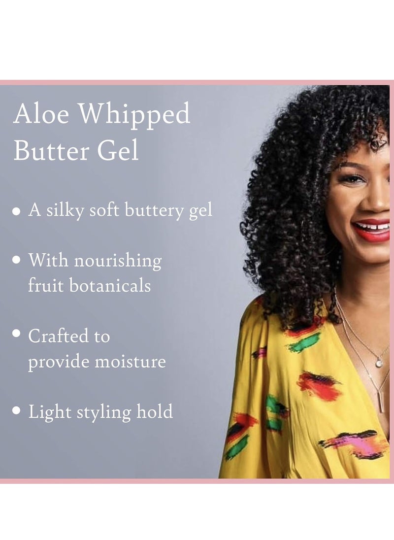Camille Rose Aloe Whipped Butter Hair Styling Gel, with Aloe Vera and Macadamia Oil for Moisture and Light Hold, for All Hair Types 8 oz