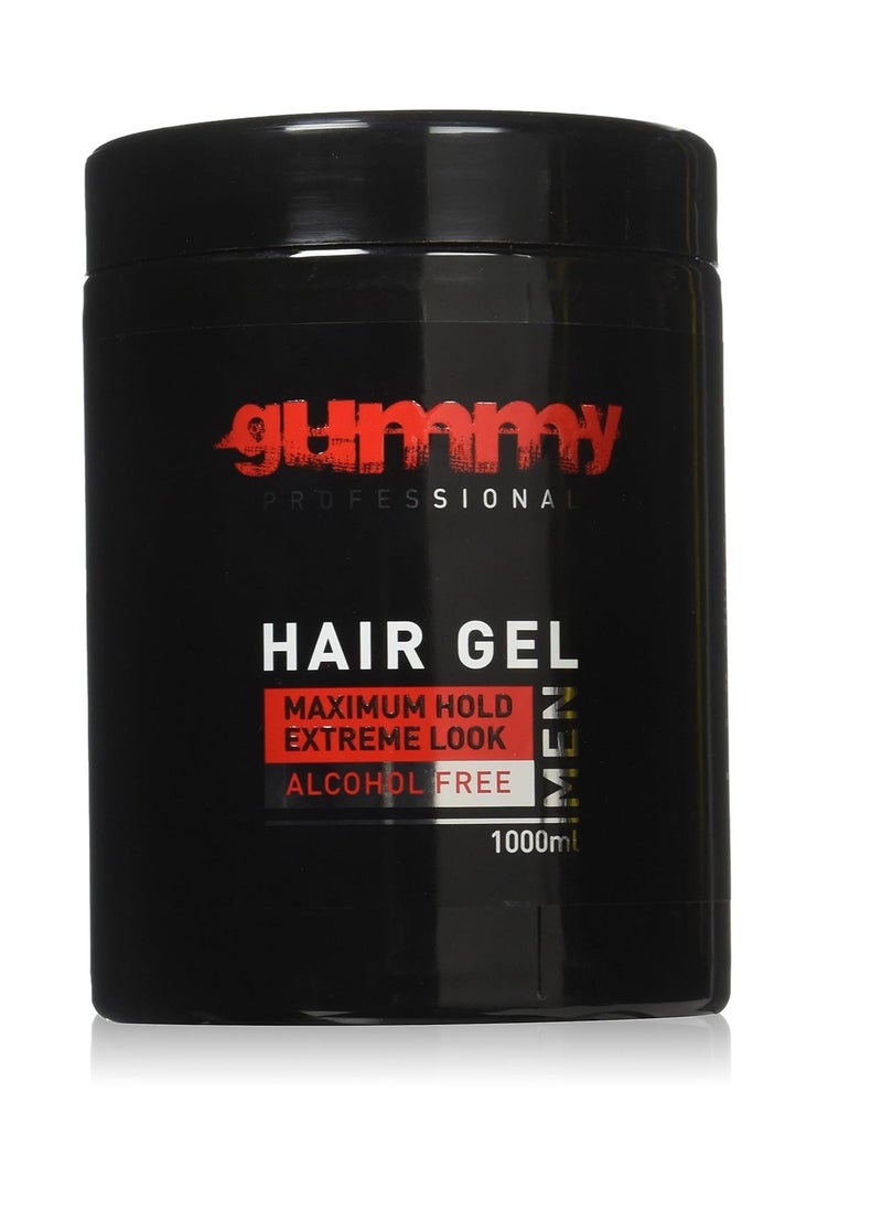 Gummy Alcohol Free Hair Gel, Red, 33.81 Ounce 1000 ml