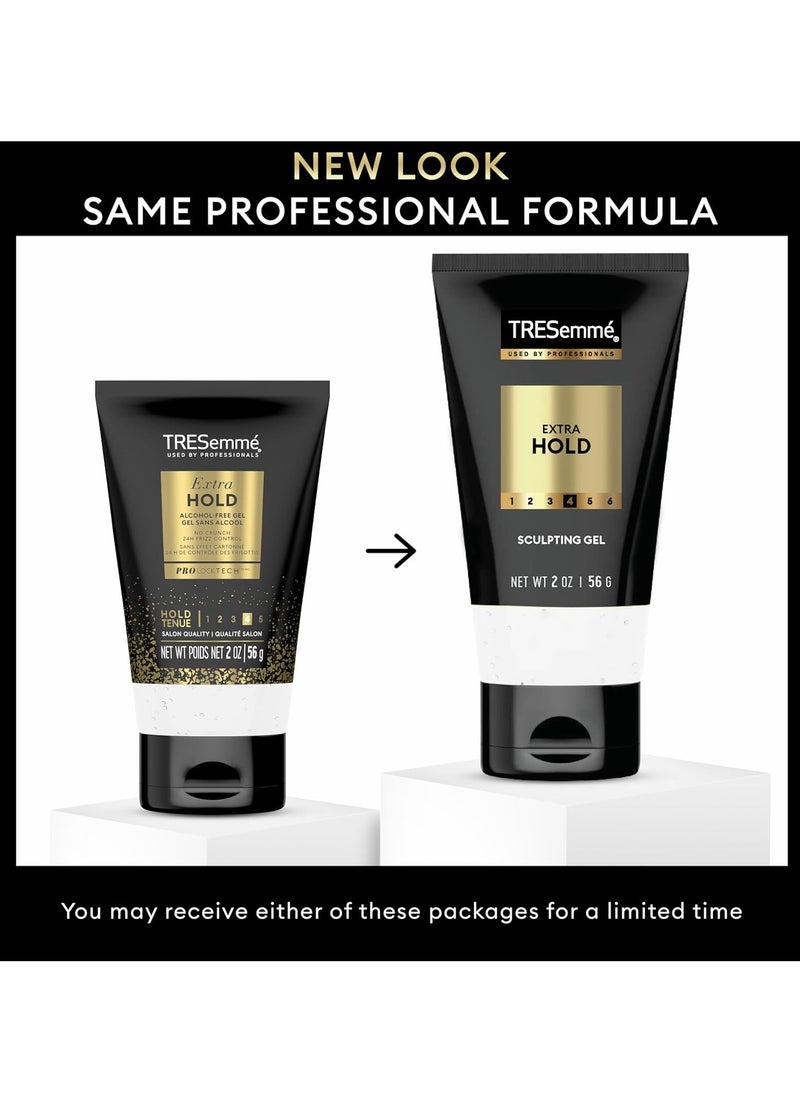 TRESemmé Hair Gel Extra Hold Pack of 24 For an Strong Hold and Lasting Shine Extra Firm Control Styling Gel for All Hair Types 2 oz