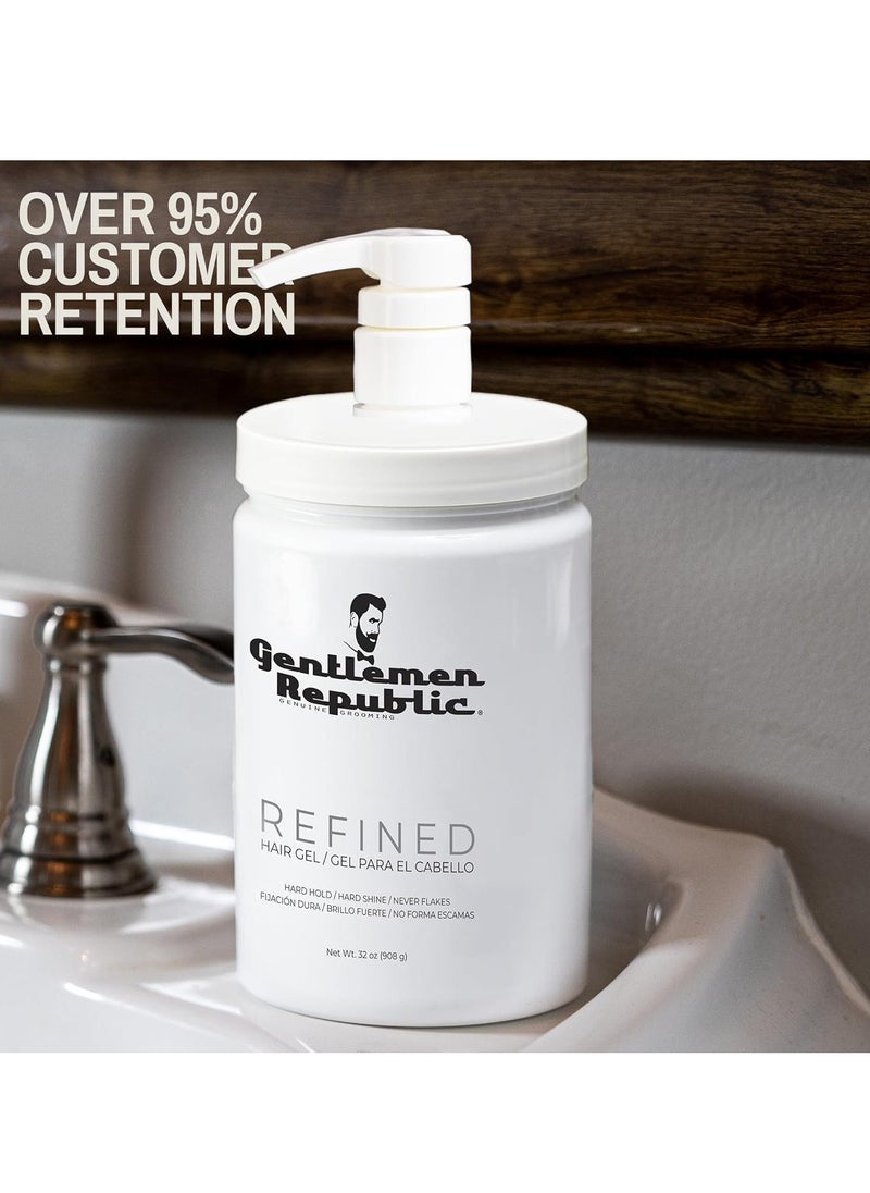 Style Sleek and Shine Anti-Humidity Hairspray, Ultra Strong Hold, Frizz Protection 32 Oz , 100% Alcohol-Free and Never Flakes, Made in the USA - With Pump
