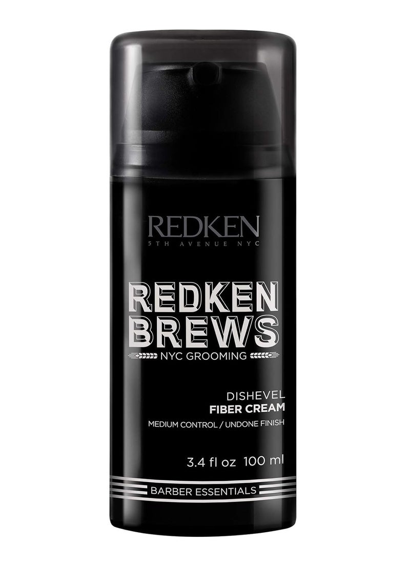 Redken Brews Fiber Cream For Men, Medium Hold, Natural Finish, 3.4 Fl Oz (Pack of 1)