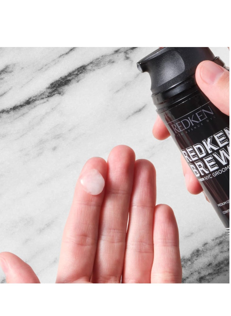 Redken Brews Fiber Cream For Men, Medium Hold, Natural Finish, 3.4 Fl Oz (Pack of 1)