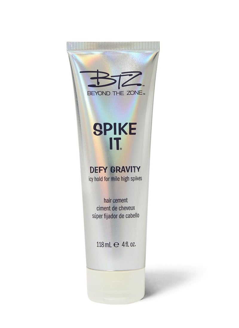 Beyond the Zone Spike It Hair Cement, StrongHold Hair Gel, Great for All Hair Types, 4 oz